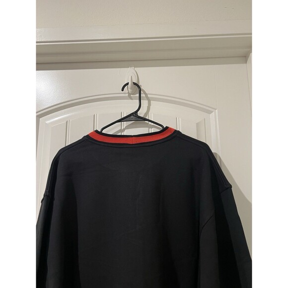 Vintage Kani Jeans Crewneck Pullover Sweatshirt 90s Embroidered Men’s Black 4X - Picture 7 of 11